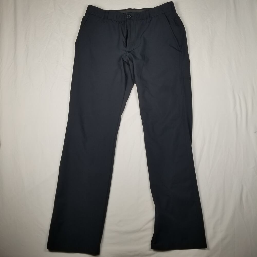 Under Armour Drive Golf Pants Mens 32x30 Black Stretch Performance Chino 1364407